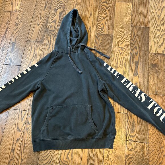 Taylor Swift Official Eras Tour Black Oversized Hoodie, Size XS - Picture 2 of 4